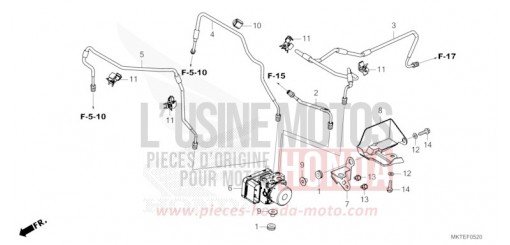 MODULATEUR ABS/TUYAU DE FREIN ADV750T de 2026